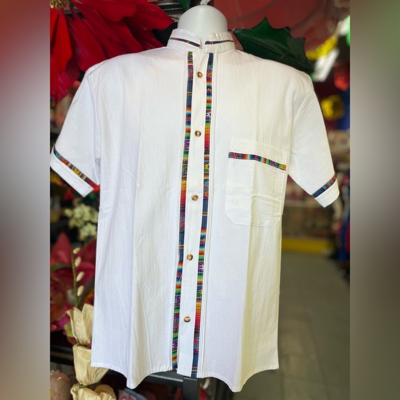 Xlarge White Mexican Mens Guayaberas - Picture 1 of 5